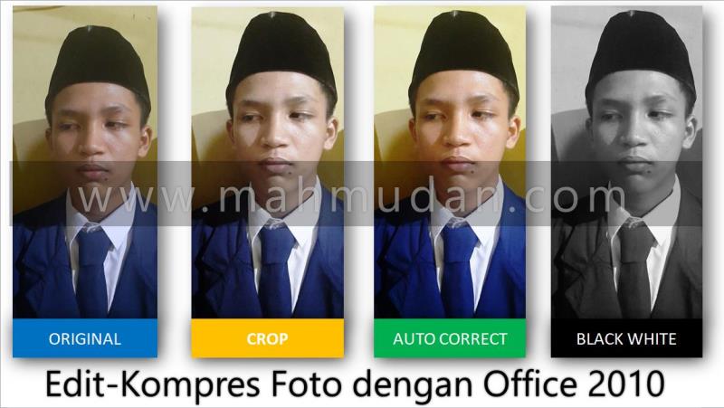 Cara Mudah Kompres Foto, Atur Kecerahan Foto Dengan Office 2010