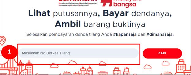 cara bayar denda tilang di situs web Kejaksaan