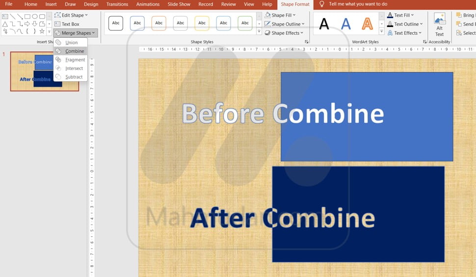 gabungkan bentuk di powerpoint-2021