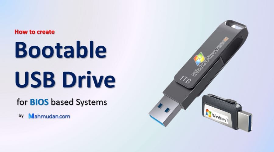 Cara membuat Bootable USB Drive untuk Sistem berbasis BIOS